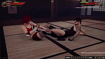 Girlfriend vs jerle nf3d mixed sex combat maledom