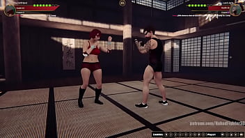 Girlfriend vs jerle nf3d mixed sex combat maledom