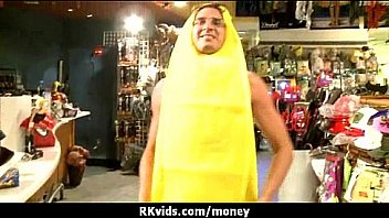 Desperate teen naked in public and fucks to pay rent 7