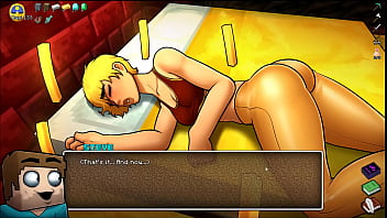 Hornycraft parody hentai game pornplay ep 45 femdom get her face cover with hot cum