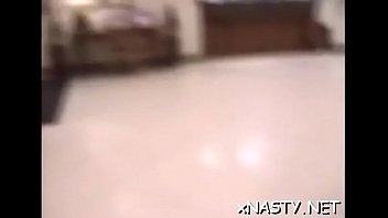 Stupefying gf enjoys a hefty chili dog