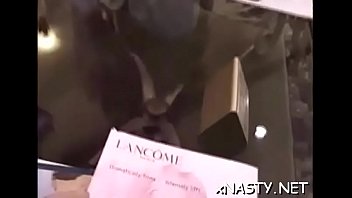 Stupefying gf enjoys a hefty chili dog