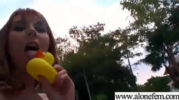 Sexy amateur teen girl masturbating with sex toys vid 14