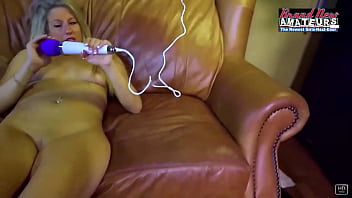 Super sensual blonde anya vibes her pierced nipple & shaved cunt