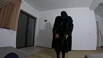 Slutty mature deep throat and cum play on a fur coat 264 preview