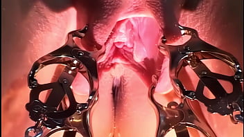 After lavishing that monster log with her tongue she parts her creamy thighs and gets her