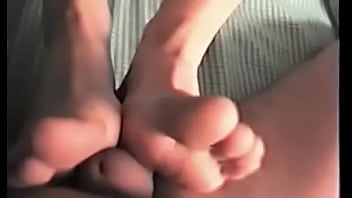 Wife spreads to gets cum