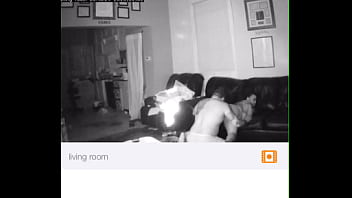 Wife watching us from the room