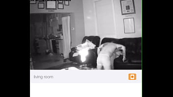 Wife watching us from the room