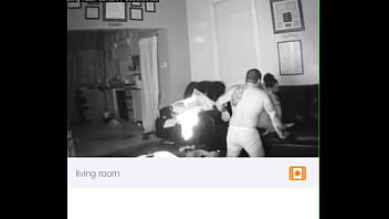 Wife watching us from the room