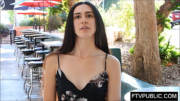 New teen no panties on the streets