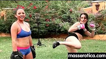 Sexy girl gives big tits lesbian an orgasm 29