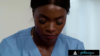 Oiled up babe rewards her masseuse Oiled up babe rewards her masseuse