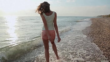 Bitch girlfriend walks in front