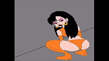 Gertrude qui se fait écarter le trou d'balle