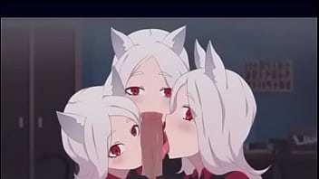 Cartoon bj cerberus helltaker