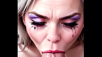 Hot girl gives a hot blowjob