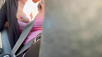 Artemisia Driving In Los Angeles Spy On Her Big Tits thumbnail