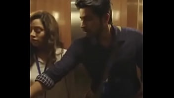 Kiss scene in lift