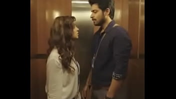 Kiss scene in lift