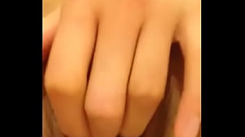 Asian girl pussy rub and finger