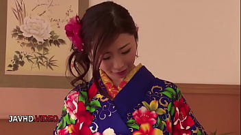 Elegant kimono passionate encounter with ayumi shinoda