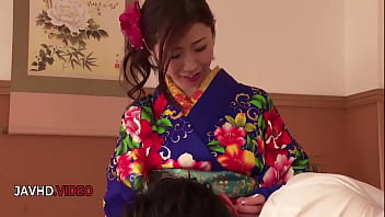 Elegant kimono passionate encounter with ayumi shinoda