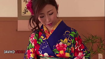 Elegant kimono passionate encounter with ayumi shinoda