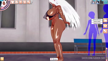 Coneja de boku no hero masturbada corriendose hasta el orgasmo