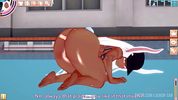 Coneja de boku no hero masturbada corriendose hasta el orgasmo