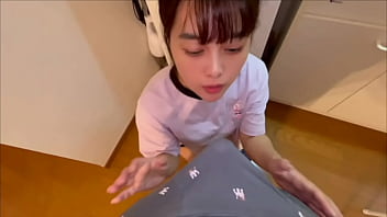 【若いカップルのsexみせます】いつもベッドでえっちしてるけどキッチンでフェラsex沢山しちゃいました