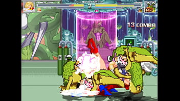 Mugen Super Busty Heroine Vs Sluggs In The Lab thumbnail