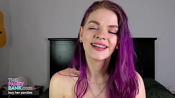 Drama club slut acts out a scene for her fan before having an intense orgasm the panty bank