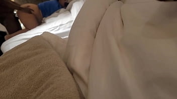 Fucking my thick girlfriend in front of the hotel mirror