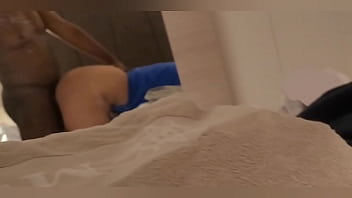 Fucking my thick girlfriend in front of the hotel mirror