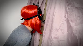 Ginger girl found gloryhole