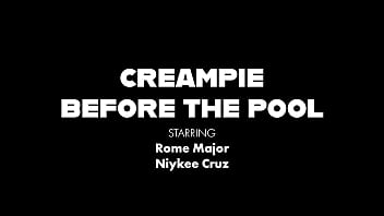 Niykee cruz gotta get fucked & creampied by rome before pool time