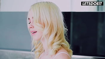 Blonde lesbian dominates her redhead bff in bed letsdoeit