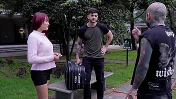 Young girl thanks her neighbors for their help by riding their cocks and milking their cum allison sweet