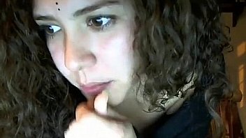 This teen masturbates on the chair of her room