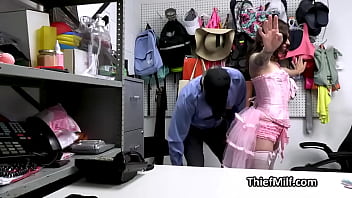 Spicy inked cougar enjoys fingering and hard pounding at the backroom