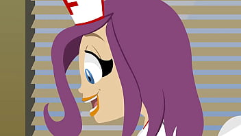 Maxi working at the hospital