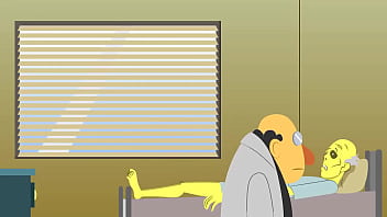 Maxi working at the hospital