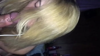 Sexy blonde milf loves to suck dick