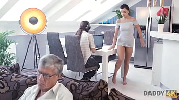 Daddy4k old guy still in great shape to fuck sons girlfriend on sofa Daddy4k old guy still in great shape to fuck sons girlfriend on sofa