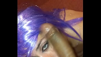 Wig on and deepthroat