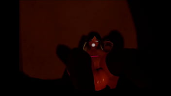 Wolf pounds female camper