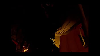 Wolf pounds female camper