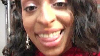 Hottie sucks and fucks black cock for cusmhot at gloryhole 24