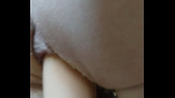 Huge dildo solo play